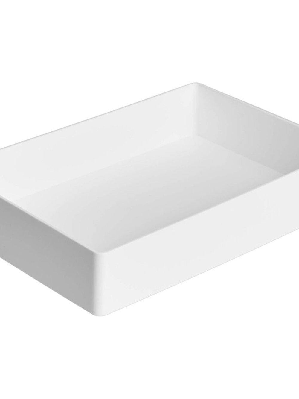 Rectangular Plastic Desk Organizer with Storage Trays, Accessory Tray, Drawer Or